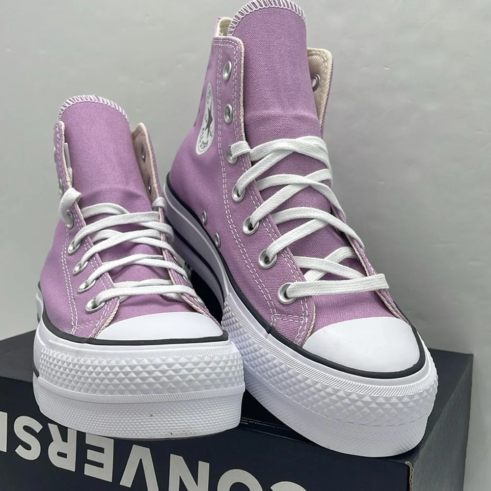 Converse WMNS Lavender High-Top Platforms A09392F CTAS LIFT HI CLASSIC AMETHYST